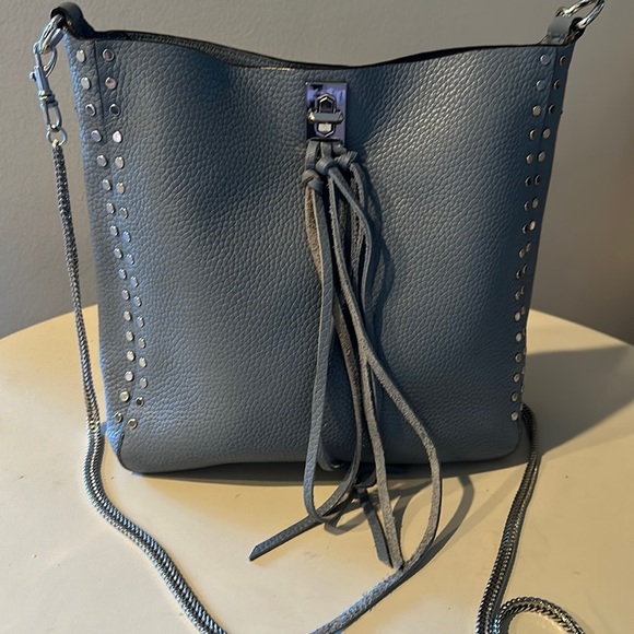 Rebecca Minkoff Bags Rebecca Minkoff Blue Pebbles Leather Crossbody Purse Poshmark